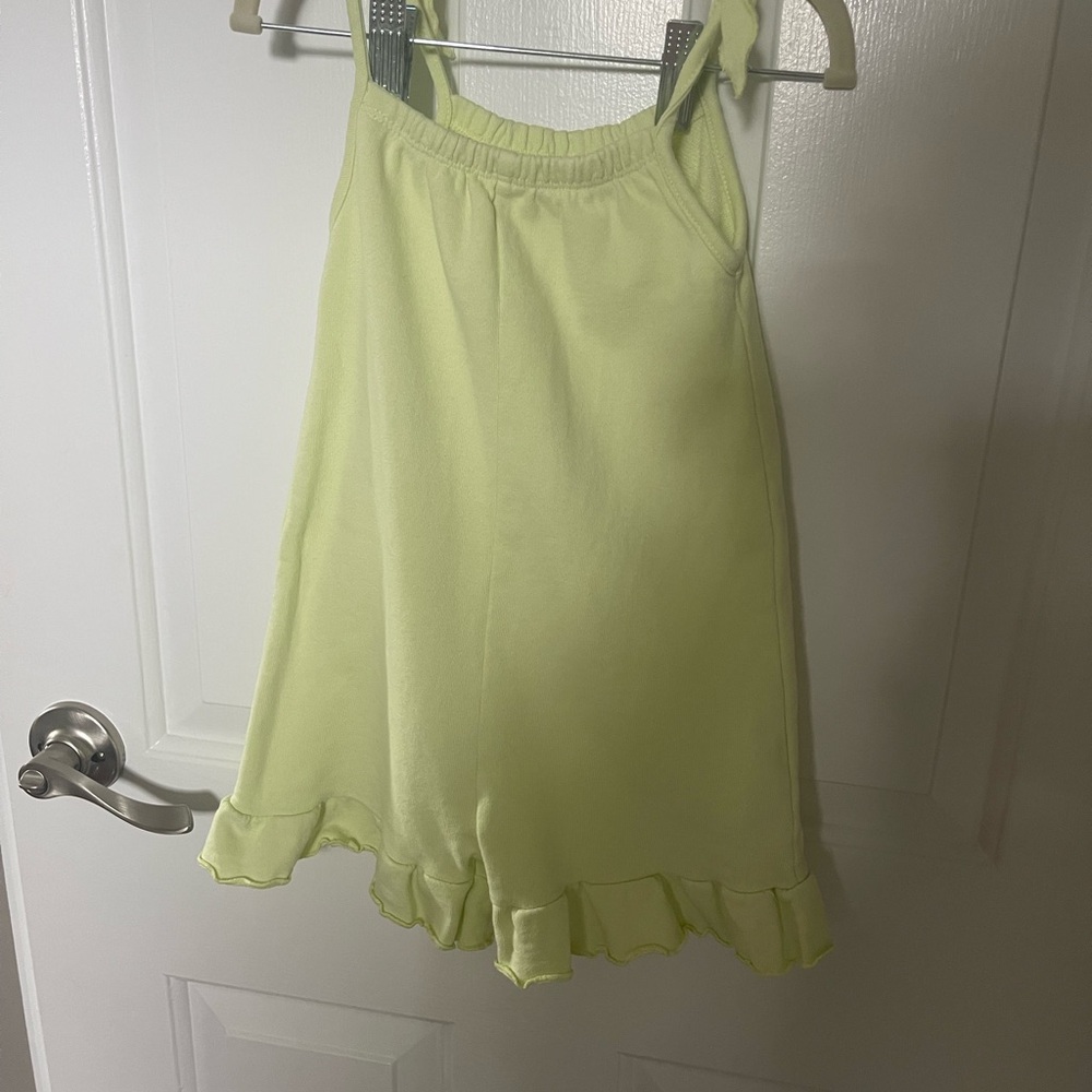 Zara Yellow Green Ruffled Babydoll Romper